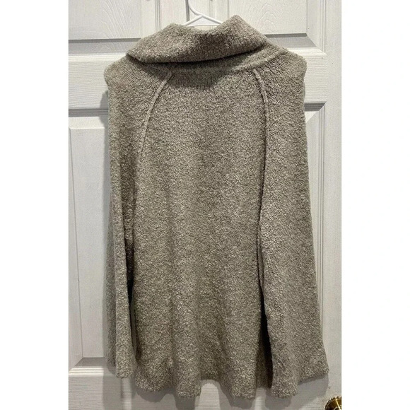 Lilla P Neutral Wool Blend Cowl Neck Sweater Bell Sleeves Women’s Size Large - Picture 6 of 8